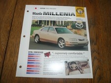 1999 Mazda Millenia S UNIQUE IMP BROCHURE