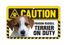 Dog Sign Caution Beware - Parson Russell Terrier