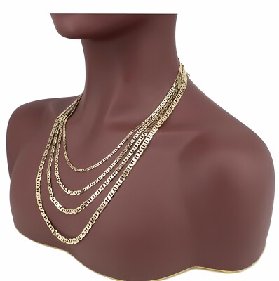 Collana In Catena A Maglie Puffed Mariner Da 19Mm In Oro Giallo