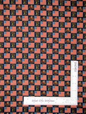 Patriotic American Flag Eagle Liberty Bell Cotton Fabric QT Patriots By The Yard