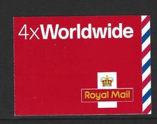 GB 2004 4 x WORLDWIDE NVI STAMP BOOKLET MJ2