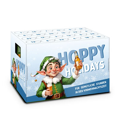 itenga Adventskalender für Bierkasten Stülper Hoppy Holidays Wichtel Weihnachten