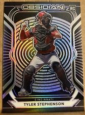 Tyler Stephenson 2021 Chronicles Obsidian Purple Etch Rookie Card #55 Reds 58/99
