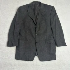 Canali Holt Renfrew Einstein Blazer Suit Made in Italy Check 100% Wool 54R
