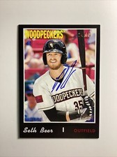 2019 Topps Heritage Minor League Seth Beer BLACK Real One Autograph Auto /50