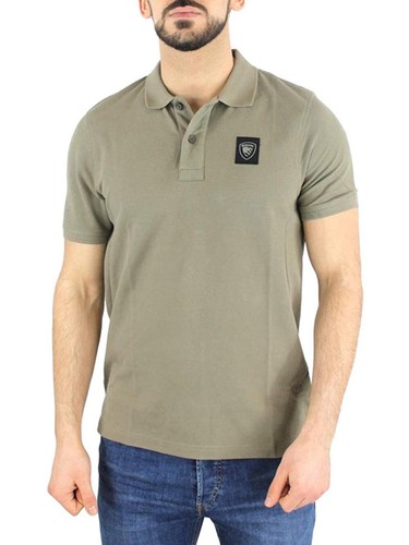 Polo blauer verde da uomo con orli a contrasto - BLAUER - Pavidas