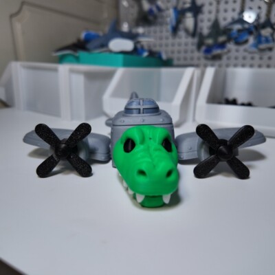 Bombardier coccodrill Italian Brainrot Series 3DPrinted Toy Figure Gift Birthday