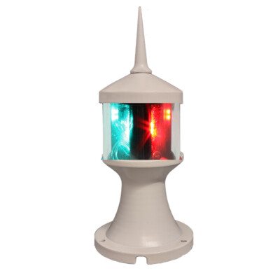 Lunasea Tri-Color/Anchor Zero Emission Light Fixture - 12V - White LLB-73BK-0...