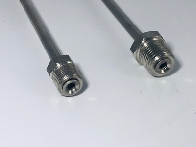 Brake Line Thread Adapter – 7/16-20 Inverted Male To 3/8-24 Inverted Female, Steel, Trilavent Plated