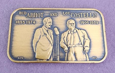 Bronze TRG Misspelled BUD ABBOTT & LOU COSTELLO 1 oz (to match your Silver Bar )