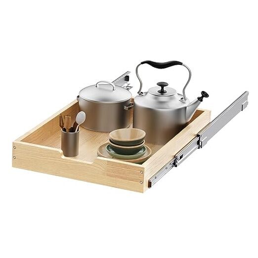 Wood Pull Out Cabinet Organizer 20