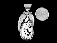 Navajo Pendant Sacred White Buffalo Sterling Silver Native American Indian Q Navajo Pendant Sacred White Buffalo Sterling Silver Native American Indian Q