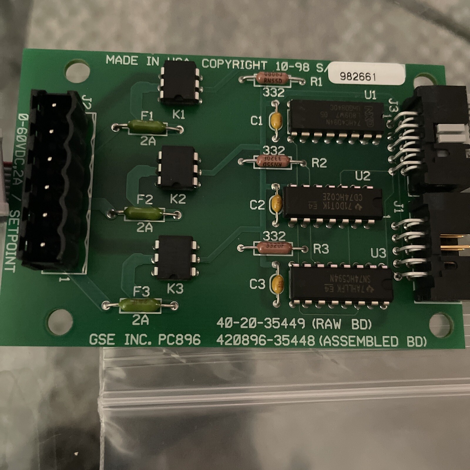 Avery Weigh Tronix GSE Module Relay Output 24350B100C2 eBay