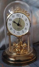 Kaminuhr Messing Quartz Vintage