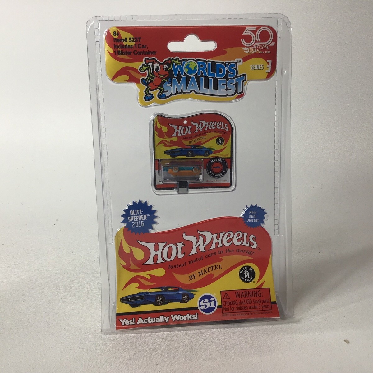 World's Smallest Hot Wheels Series 3: BLITZ SPEEDER 2016 Real Mini