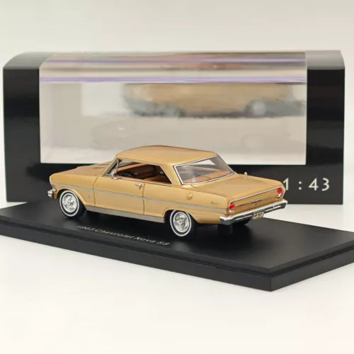 NEO 1/43 Chevrolet Nova SS 1963 modellini in resina oro collezione auto - Foto 3 di 6