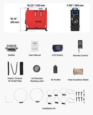 VEVOR Diesel Air Heater,8 kW DC12-24V,Fast Heating Diesel Parking Heater w/Remot