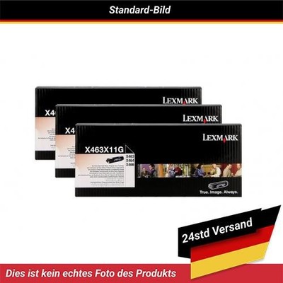 Lexmark X463DE Toner Black 15K 3 Pack