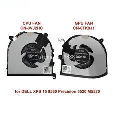 CPU GPU Cooling Fans for DELL XPS 15 9560 Precision M5520 CN-0VJ2HC 0TK9J1