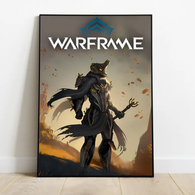 Warframe Poster   Video Game Wall Art for Gamer Room Decor