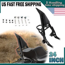 Sissy Bar Backrest w/Luggage Rack Fit For Harley Sportster XL 883 1200 2004-UP