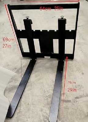 New 1 Ton Mini China Excavator Pallet Fork Attachment(25mm,1'') Agt,Future,Typhon