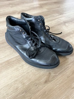 Gordon Rush Boots Leather Italy Black Size 11 Mens Lace Up
