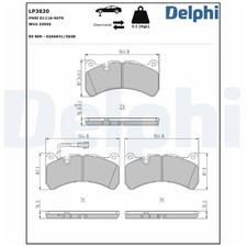 Delphi Bremsbelagsatz Bremsklötze vorne 980156013 | 572332