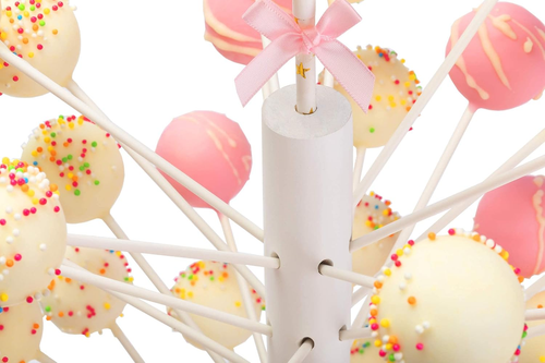 Wood Cake Pop Stand - 60 Hole Wooden Lollipop Holder Candy Table Display, Decora - Picture 2 of 8