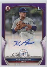 2023 Bowman Paper Prospect Purple Border 152/250 Nick Nastrini #PPA-NN Auto zo6