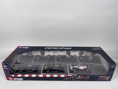 BURAGO FORMULA RACING 1/43 scale red bull F1 cars boxed set  NEVER OPENED