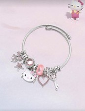 Sanrio Hello kitty Bracelet Pink Bracelet Cute Birthday Gift For Girl Women