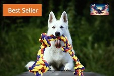 Large Dog Rope Toy 48 Inch Heavy Duty Tug for Big Dogs Strong Chewers
