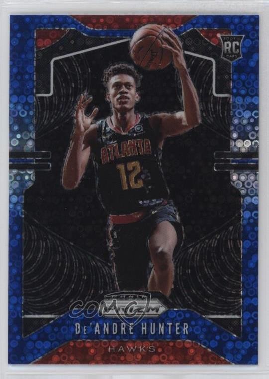 2019-20 Panini Prizm Fast Break Blue 62/175 De'Andre Hunter #251 Rookie RC rf2