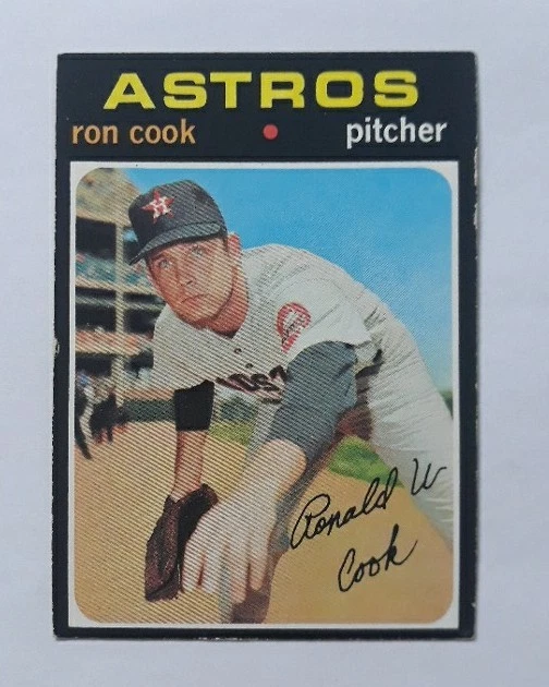 1971 TOPPS Baseball RON COOK #583 Houston ASTROS VG/EX Condition FREE SHIPPING