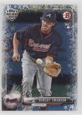 2017 Topps Holiday Bowman Blue Winter Wonderland 42/50 Dansby Swanson #TH-DS 2r7