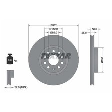 2x Bremsscheibe vorne für VW Tiguan 5N AD1 Touran 1T1 1T3 5T1 26806013
