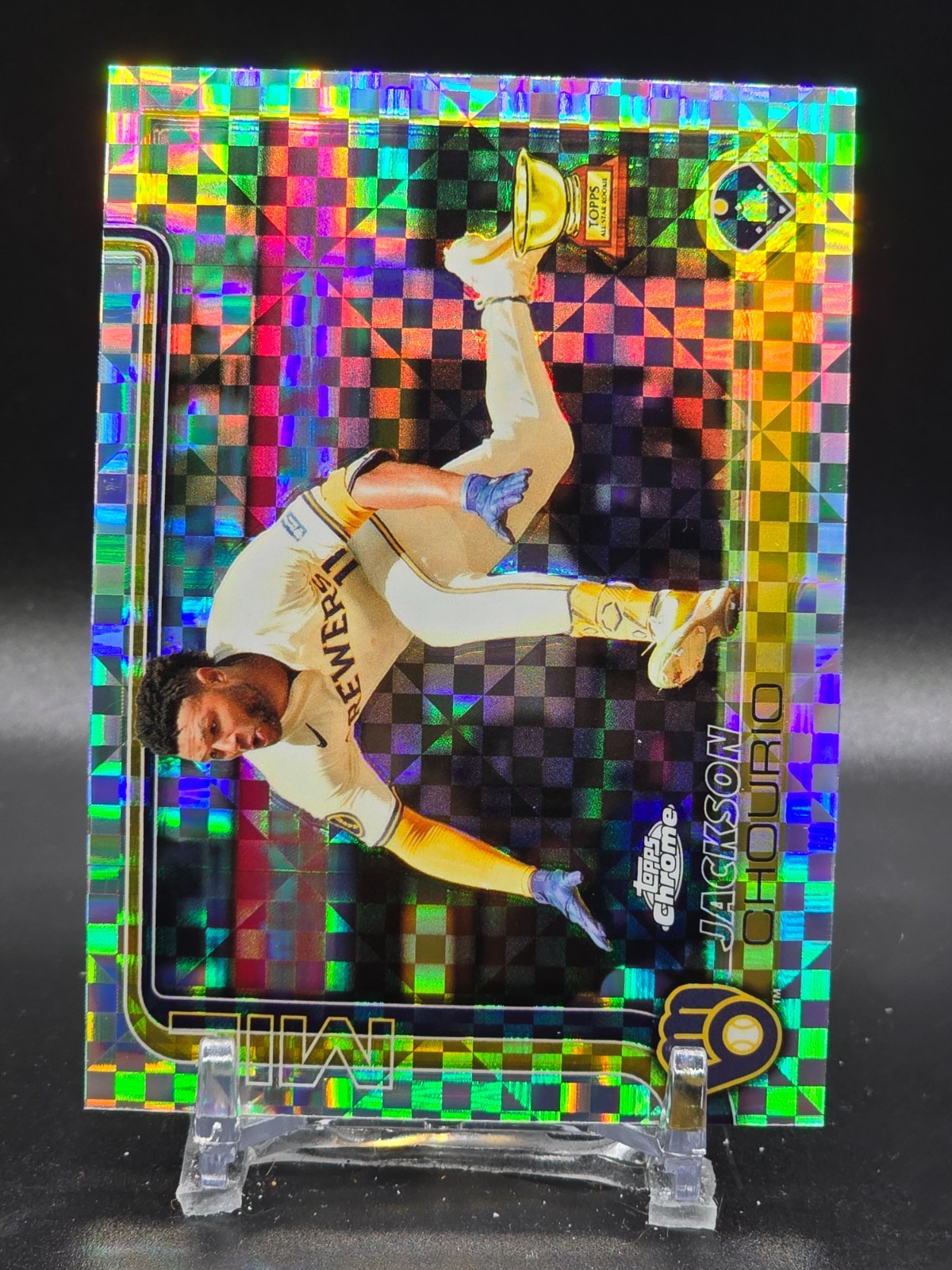2025 Topps Chrome - Jackson Chourio #262 X-Fractor