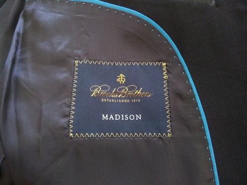 NWT Brooks Brothers Brookscool Navy Blue Wool Blazer 48R MSRP $698 - 第 4/8 張圖片