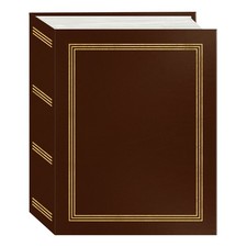 Mini-Max Photo 100 Pocket 4x6 Album, Brown 100 Pockets 4"x6",