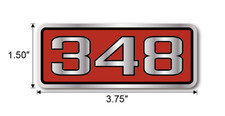 34 Size New 348 Air Cleaner Engine Motor Decal Sticker For Chevrolet Gm Usa 34 Size New 348 Air Cleaner Engine Motor Decal Sticker For Chevrolet Gm Usa