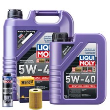 Motoröl 5W40 LIQUI MOLY Synthoil High Tech 6L+HENGST Ölfilter +Spülung