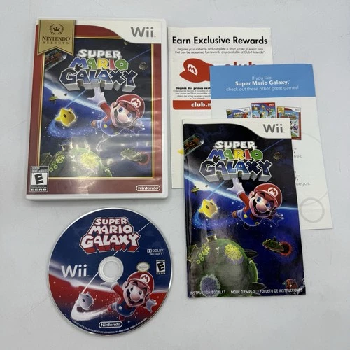 Super Mario Galaxy (Nintendo Selects Wii 2007) Complete Refurbished Very Good