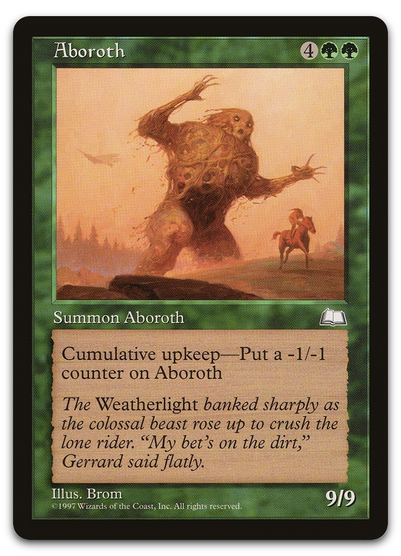 Aboroth (LP) Weatherlight WTH Magic MTG