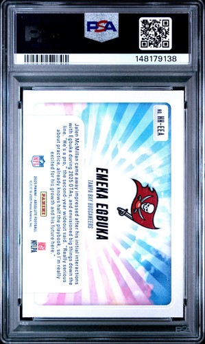 Graded 2025 Panini Absolute Emeka Egbuka #HH-EEA Hog Heaven Rookie RC Card PSA 8 - Picture 2 of 2