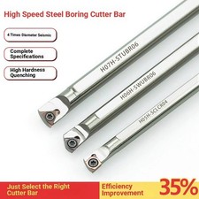 CNC Small Hole Turning Tool | Shockproof Anti-Vibration HSS Internal Boring Bar