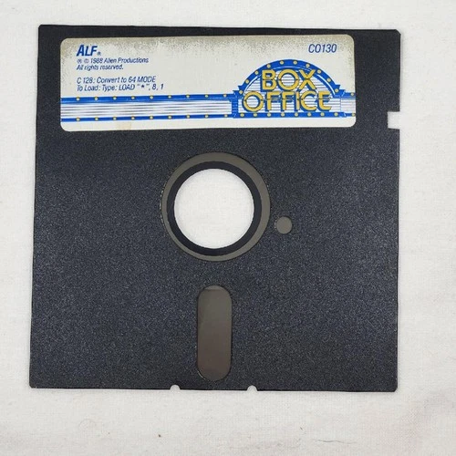 Alf Box Office 1988 Alien Productions CO130 Commodore 64/128 5.25" Floppy Disk