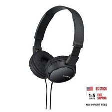 ZX Series Wired On-Ear Headphones MDR-ZX110 Black No Mic