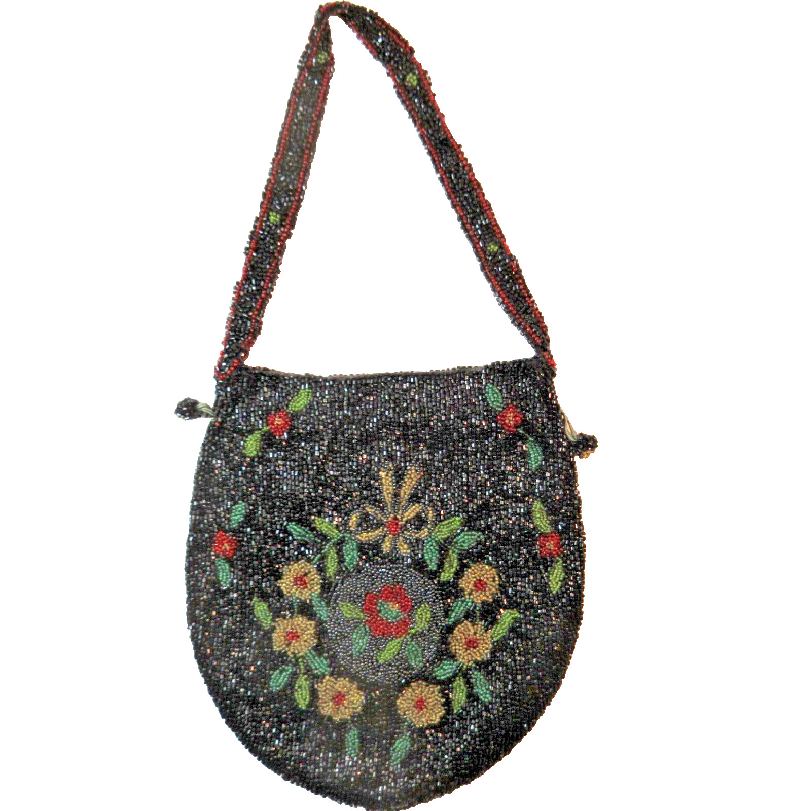 Antique Vintage Beaded Flapper Purse Bag - SELLER PAYS US TARIFFS