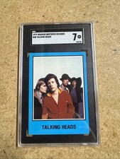 1979 Talking Heads 48 Warner Brothers Bros. Records Promo Card 7 Sgc Graded